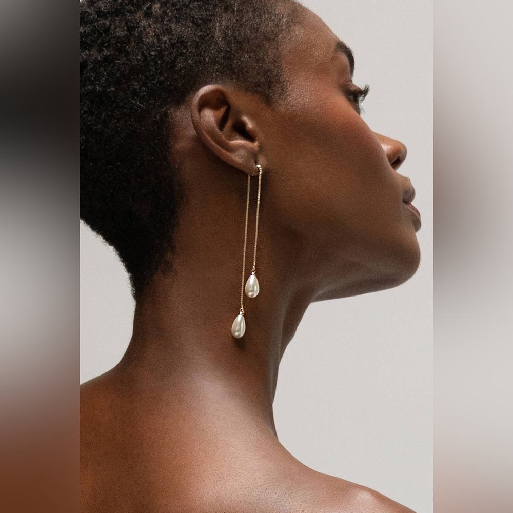 Jenny Yoo Georgia Pearl Drop earrings
